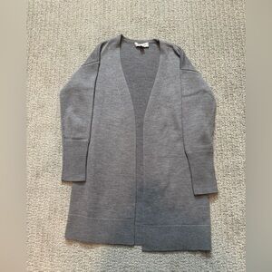 Amour Vert Charcoal Open Front Cardigan Size XS
